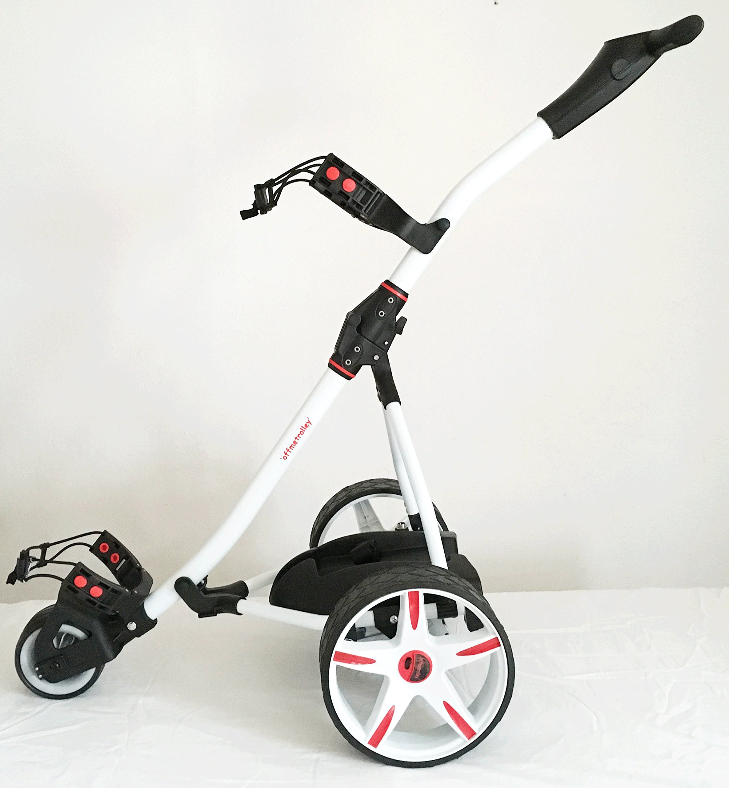 'offmetrolley'® Z1 36 hole Electric Golf Trolley Black (White)