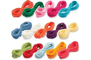HearthSong Hook and Loop Extra Cotton Loops Set of 115, Ages 6 and Up