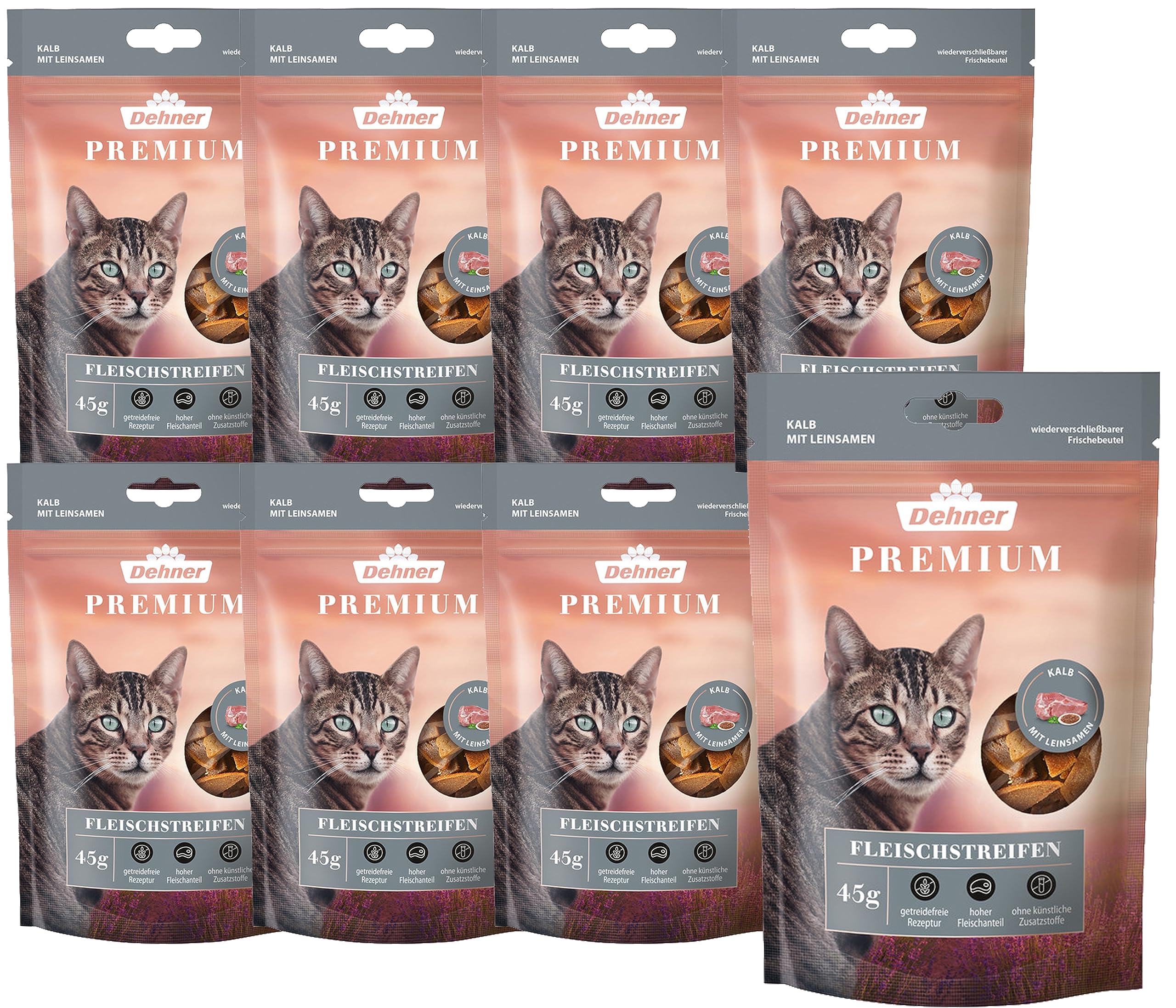 Dehner Premium cat snack 8 x 45 g (360 g)