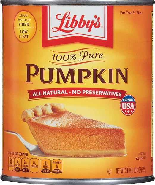 Libbys Libbys 100 Pure Pumpkin, 29Ounce Cans (Pack of 12) Amazon.ca