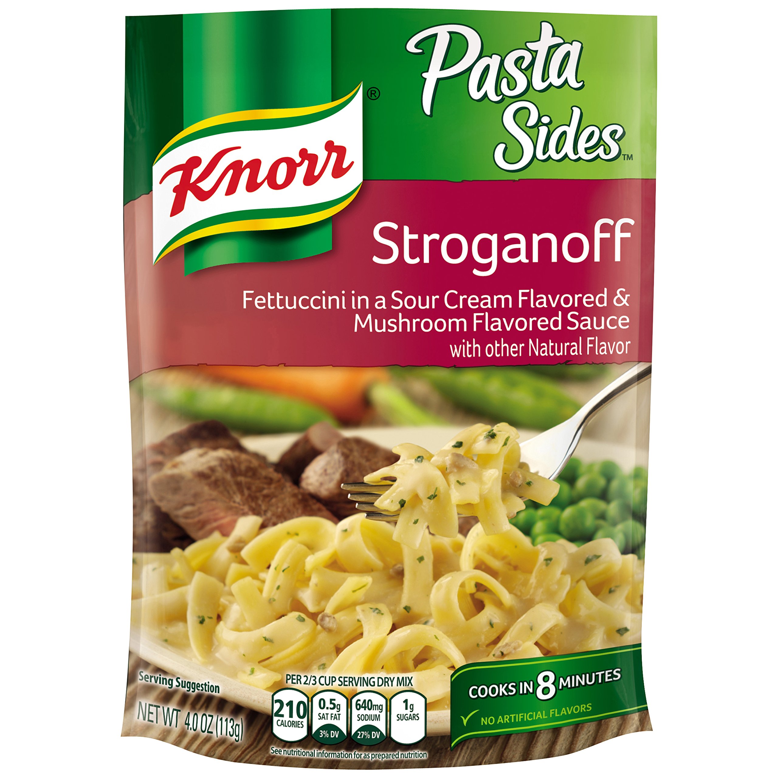 Knorr Pasta Sides Pasta Side Dish, Alfredo 4.4 oz (Pack of