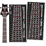 Bass Guitar Fretboard Note Map Decals/Stickers for