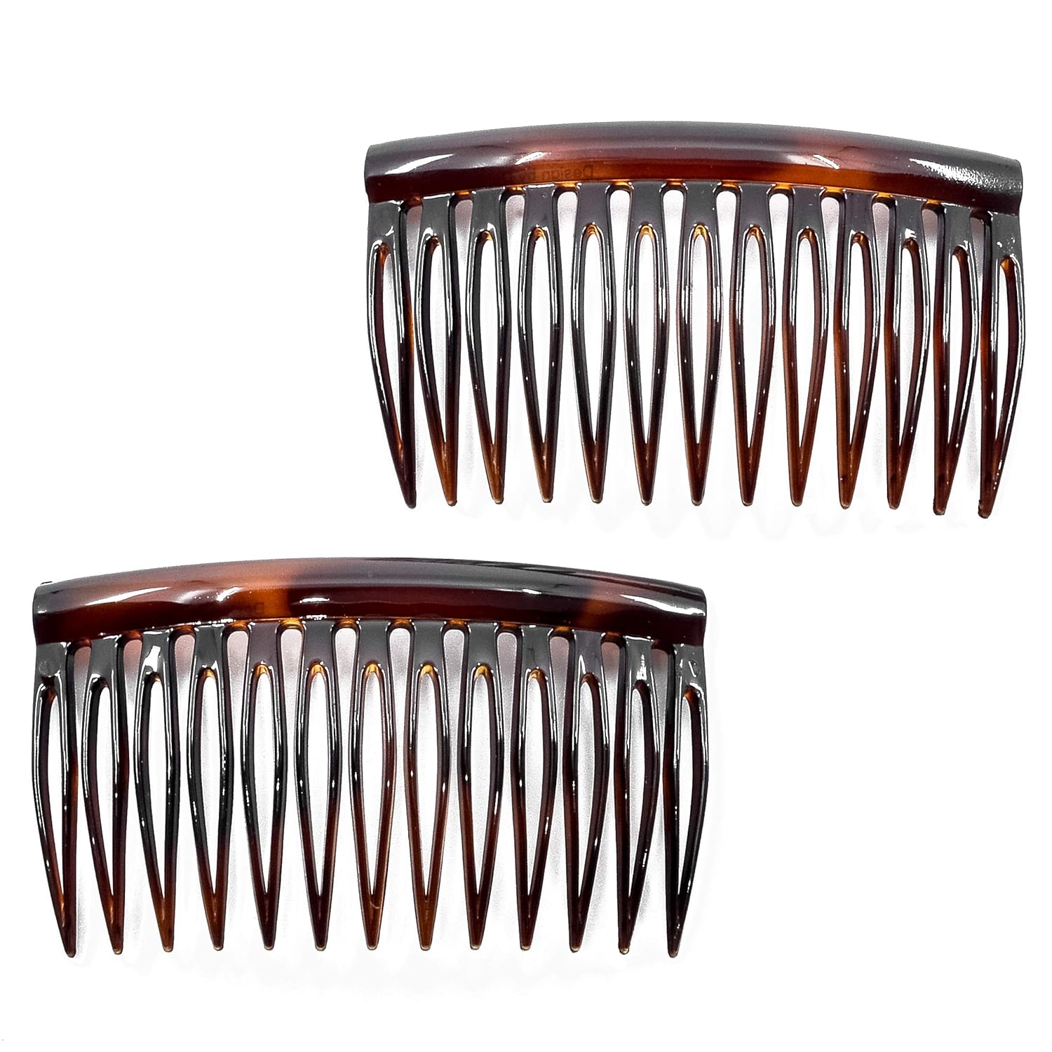 Camila Paris French Tortoise Shell Hair Side Combs, Strong Hold Grip Hair Clips for Women, No Slip and Durable Styling Girls Hair Accessories, Made in France with Cellulose : Beauty