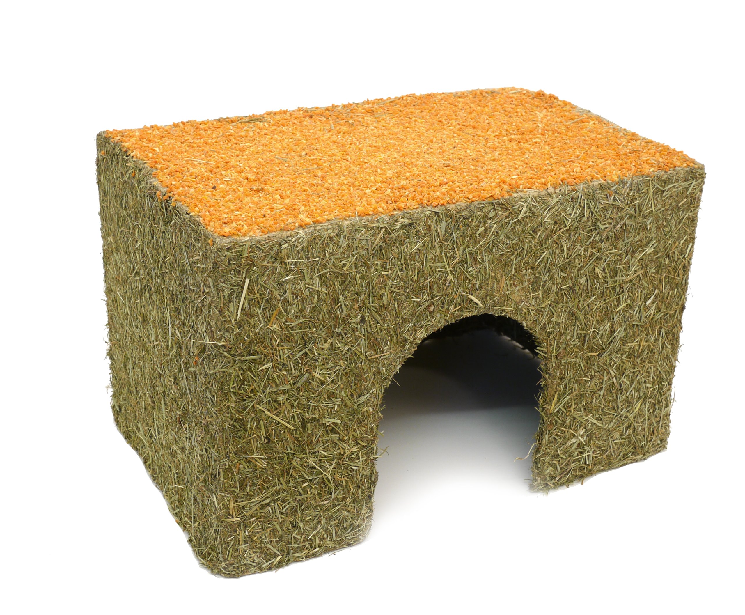 Rosewood Naturals Large Carrot Cottage for Small Animals - Edible Toy, Hay House, Den and Hideout for Rabbits, Guinea Pigs and Chinchillas