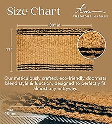 THEODORE MAGNUS Natural Coir Doormat with