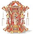 Piececool 3D Puzzles for Adults, Palace Lantern DIY 3D Metal Models Kit,Chinese Traditional Culture 3D Models Puzzle Fidget Toys Hobbies for Men, Great Christmas Birthday Gifts-257 Pcs