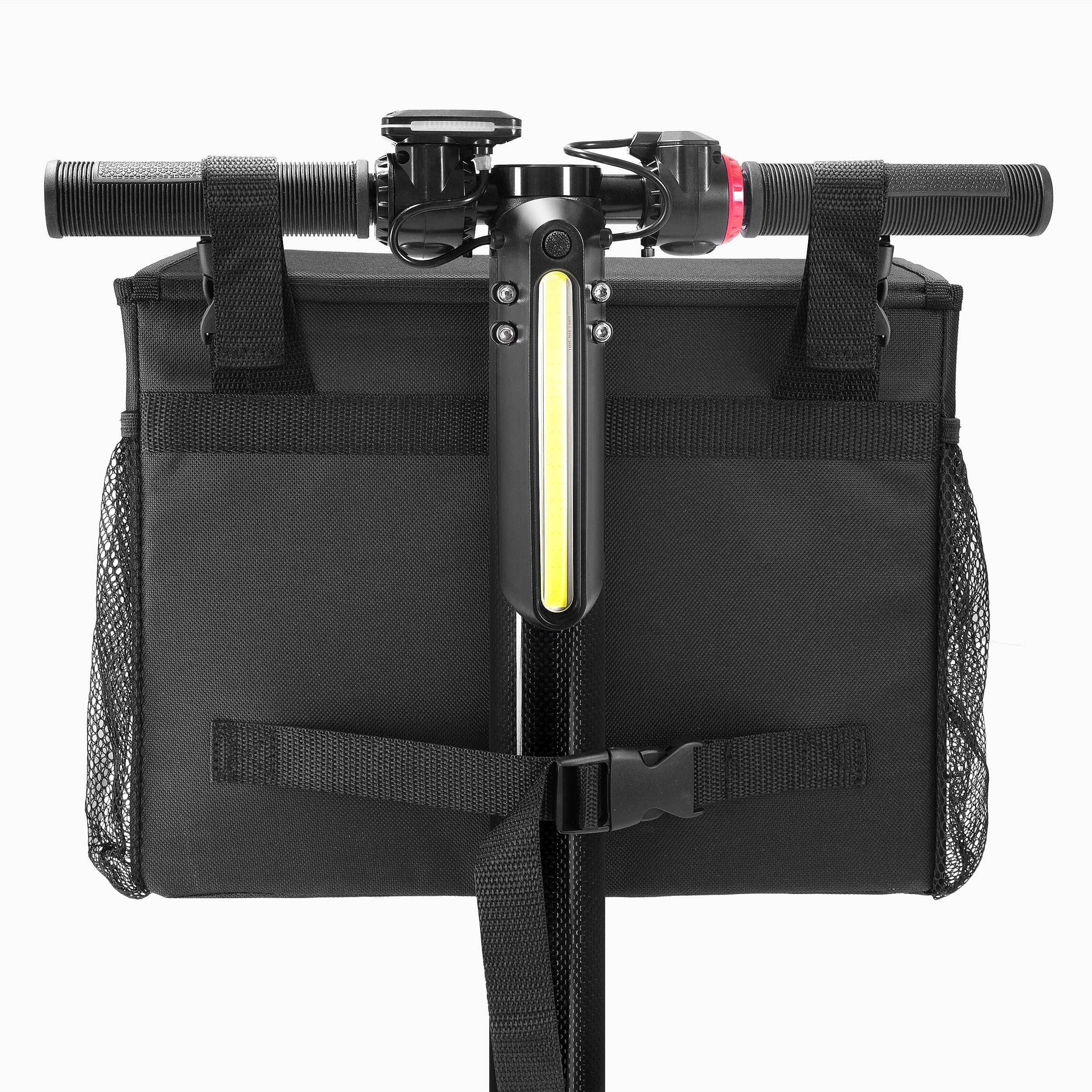 YOOFAN Mobility Scooter Bag – Convenient Organizer Pouch with 14-Inch Laptop Pocket and Cup Holders