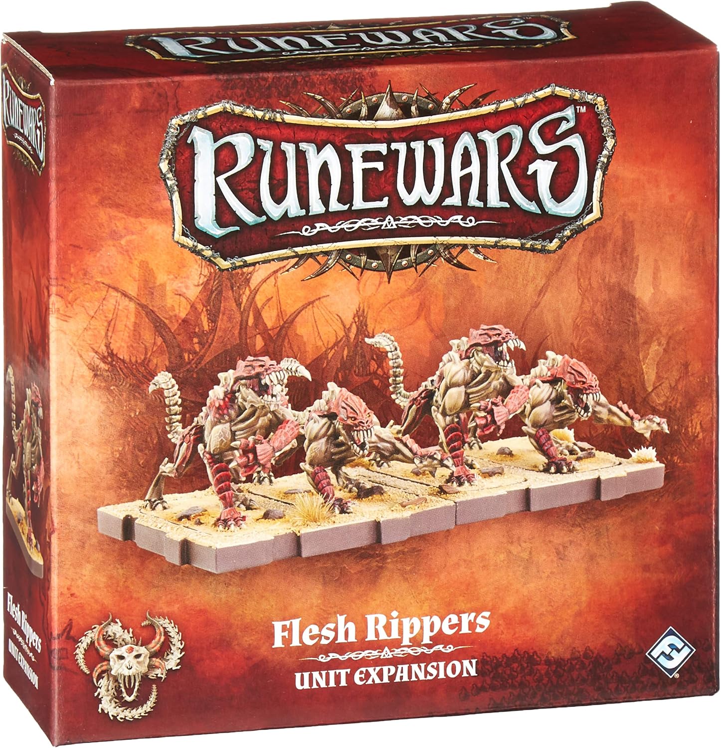 Fantasy Flight Games FFGRWM26 Runewars Miniatures Game: Flesh Rippers Expansion Pack, Mixed Colours, Red and Black