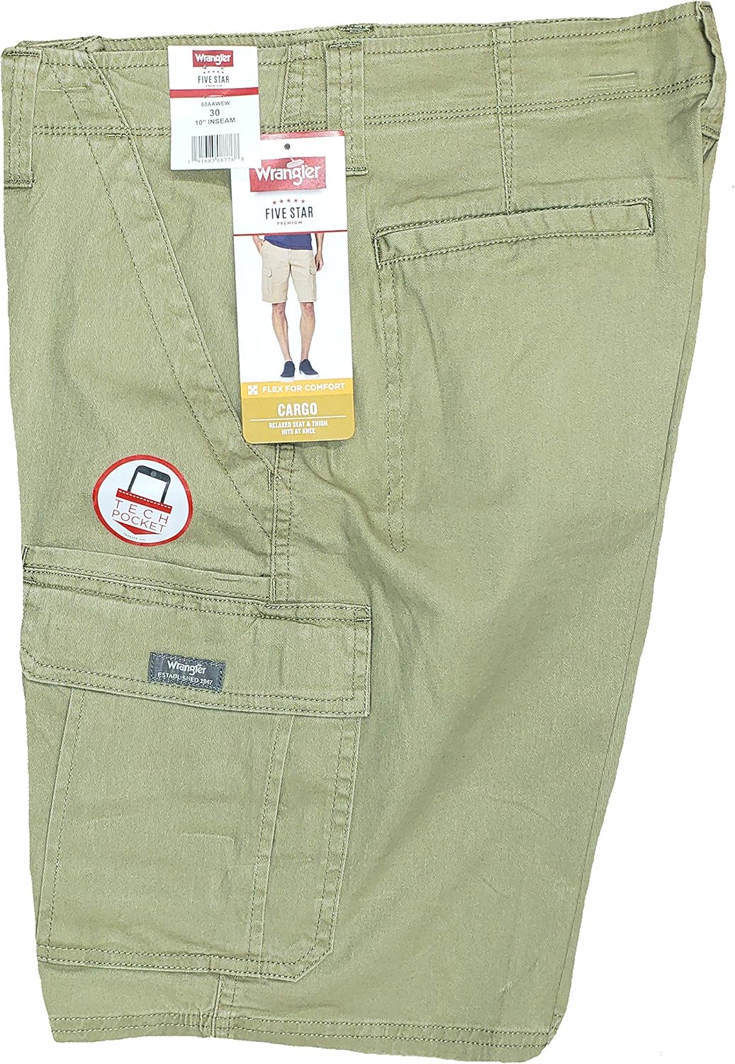 wrangler relaxed fit cargo shorts