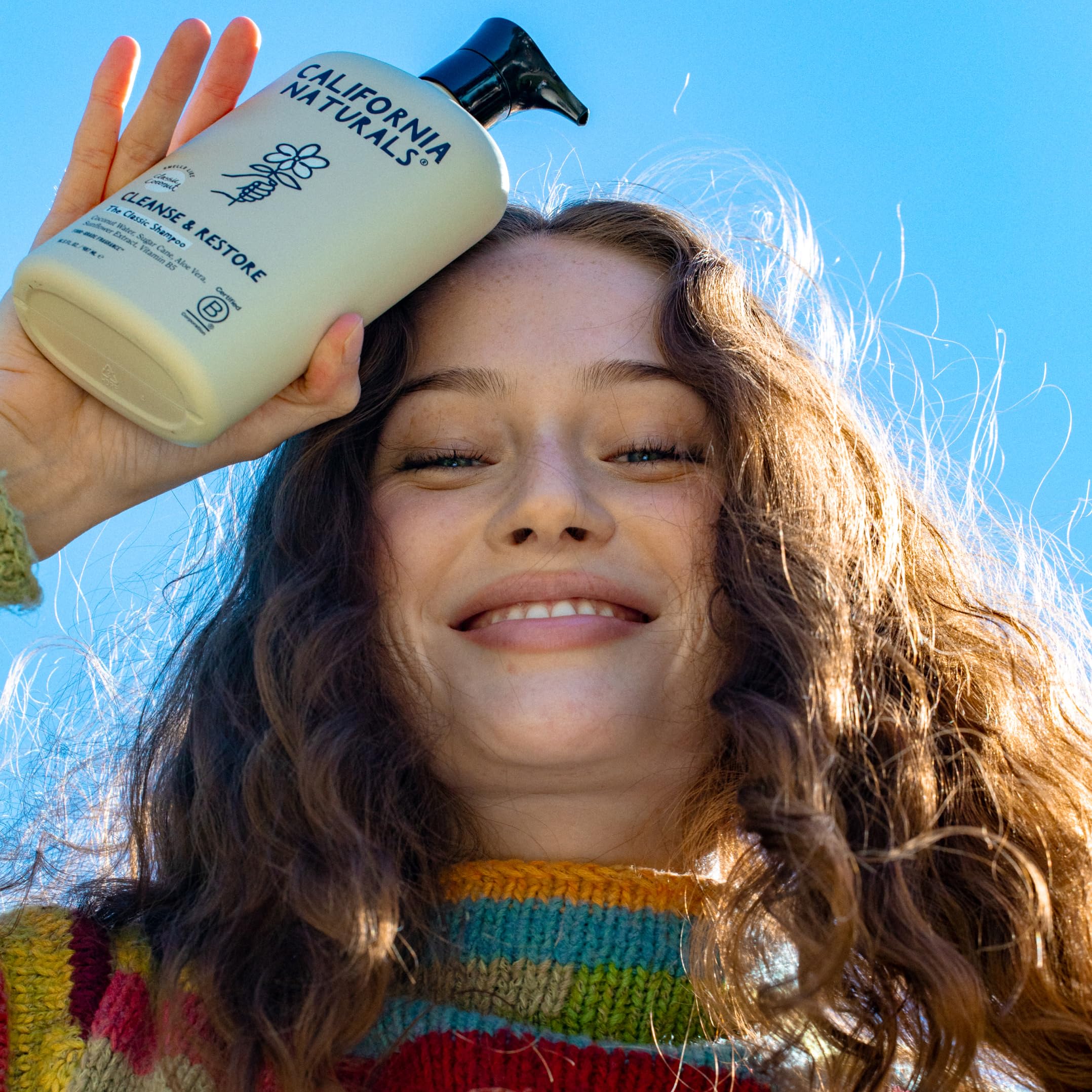 California Naturals Coconut Shampoo, Sulfate Free, Scalp and Hair Care for Women and Men, Coconut Cleansing Complex, Natural, Vegan, Cruelty, Silicone, and Paraben Free, All Hair Types, 16.5 fl oz