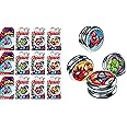 JA-RU Marvel Avengers & Spiderman Yo-Yos for Kids (12 Yoyos Assorted) Professional & Beginner Yoyo. Classic 90s Toys Nostalgia. Birthday Gifts & Stocking Stuffers. 6806-12s