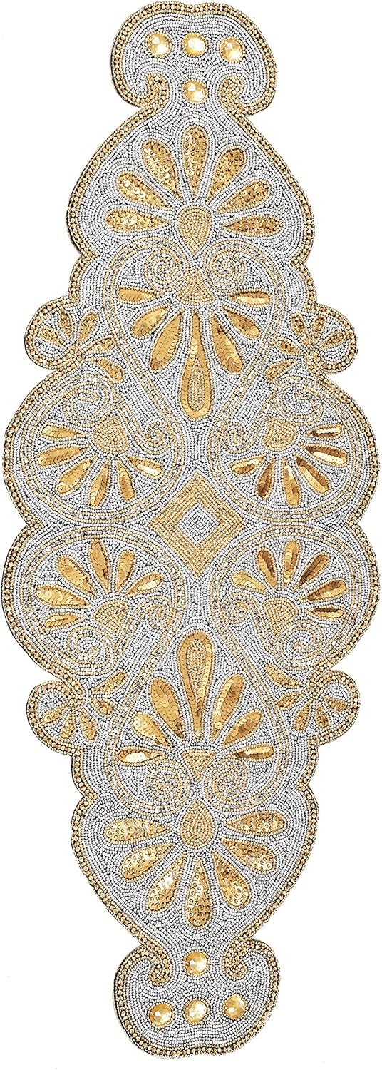 Best Beaded Table Runner Gold