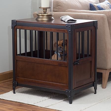 boomer & george newport ii pet crate end table