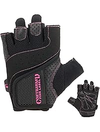 Contraband Pink Label 5137 Womens Weight Lifting Gloves w/Grip-Lock Padding (PAIR)