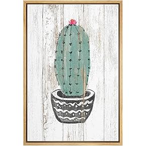SIGNWIN Framed Canvas Print Wall Art Potted Green...
