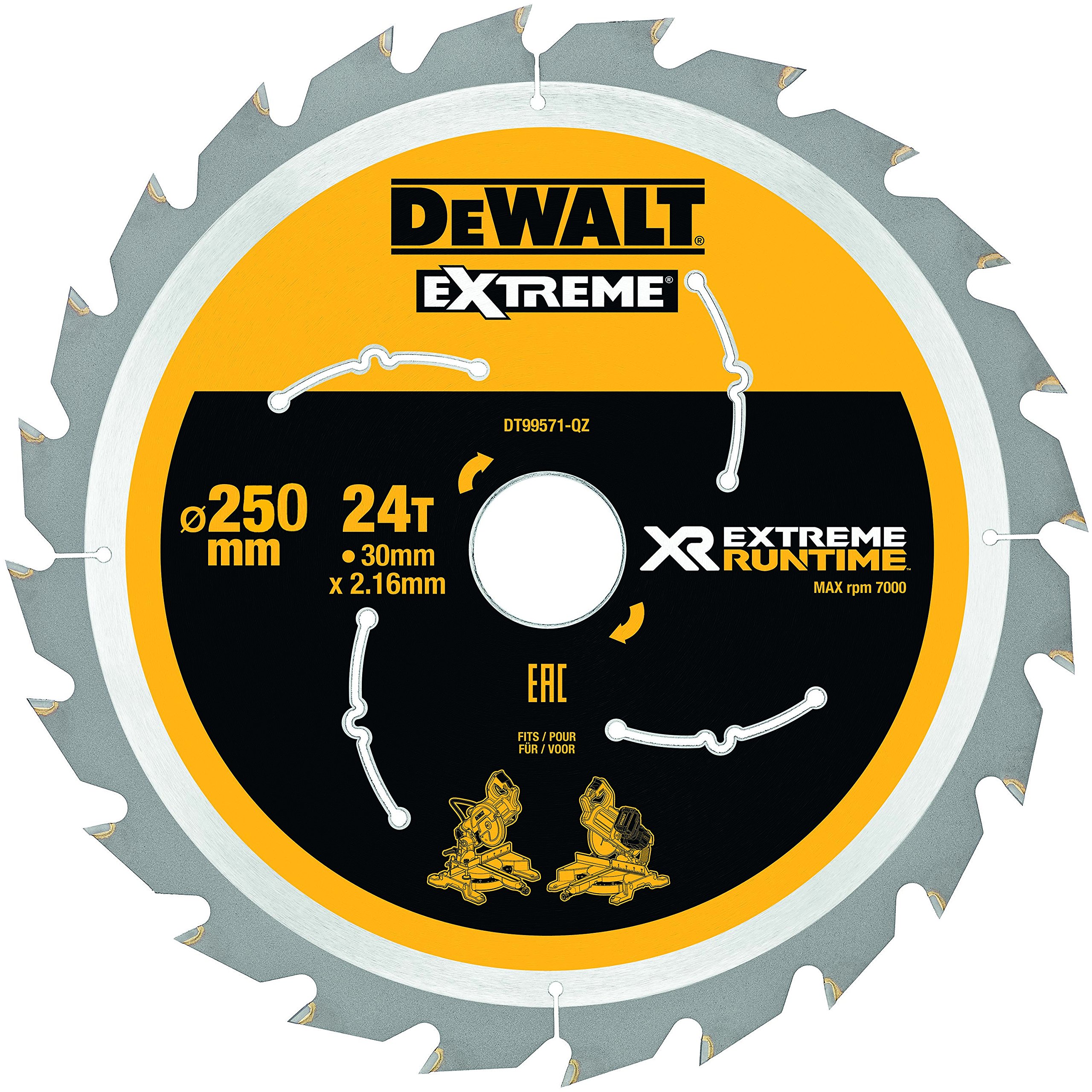 DEWALT Xtreme RUNTIME 250MM X 30MM 24T CSB — image 1
