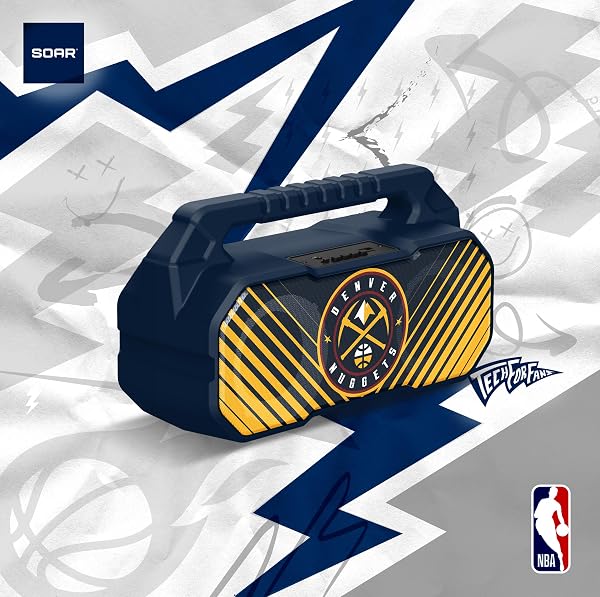 SOAR NBA WIRELESS BOOMBOX SPEAKER, DENVER NUGGETS