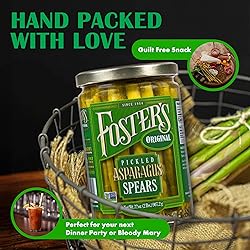 Foster's Pickled Asparagus Spears in a