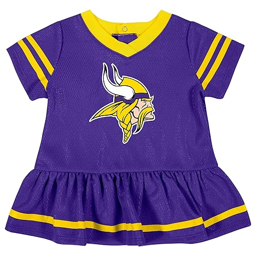 NFL Minnesota Vikings Team Jersey Dress and Diaper Cover, Purple/Gold  Minnesota Vikings, 18M in Dubai - UAE | Whizz Dresses & Skirts