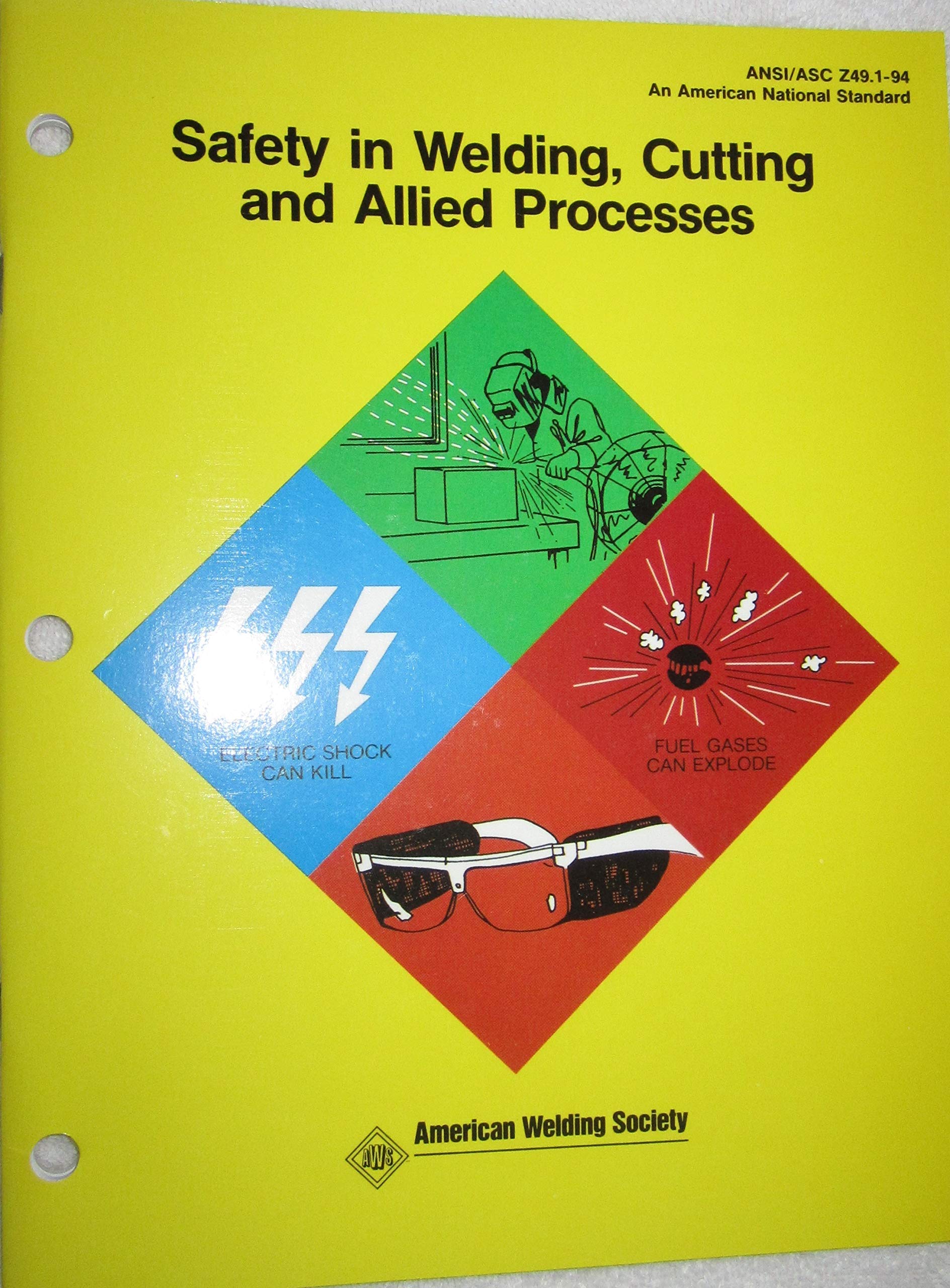 Safety In Welding Cutting And Allied Processes Accredited Standards Committee Z49 Safety In Welding And Cutting 9780871714503 Amazon Com Books