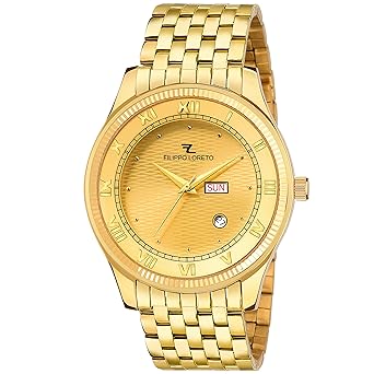 Wedding Collection Analog Formal Gold Dial Mens Watch