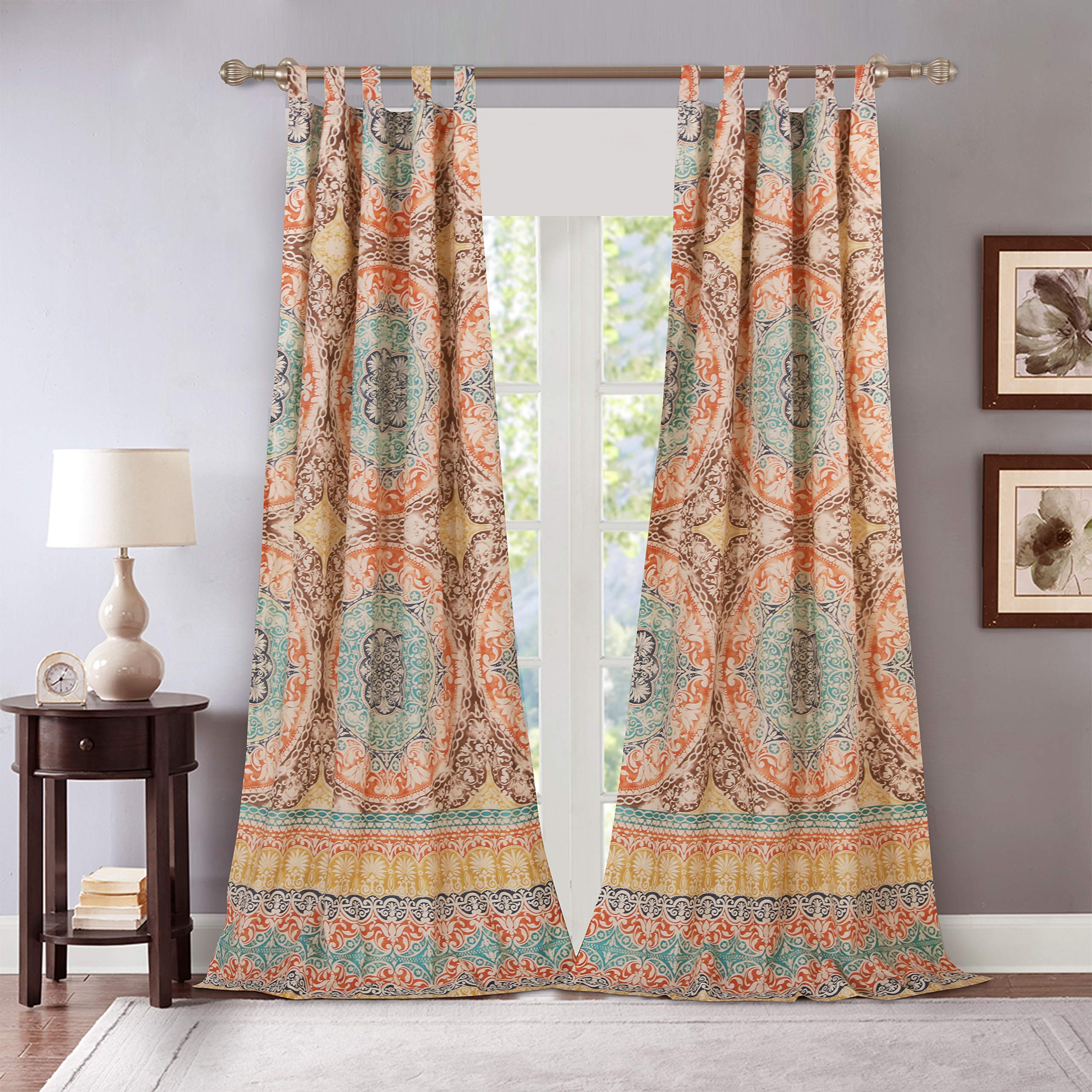 Greenland Home Barefoot Bungalow Olympia Curtain Panel Pair