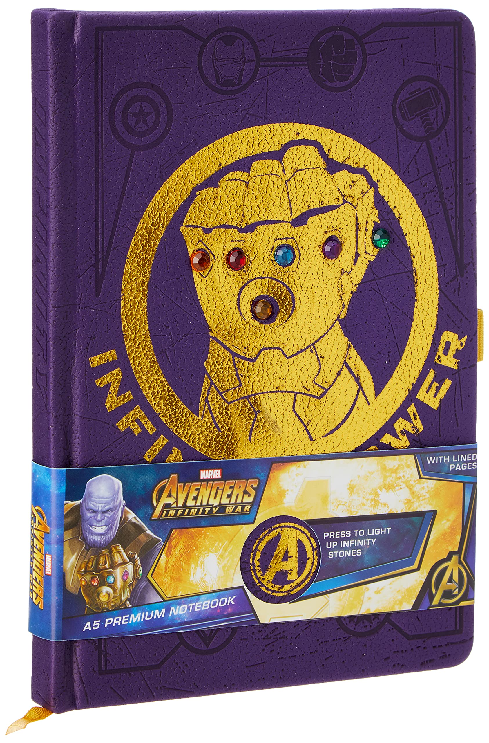 Avengers Light Up A5 Notebook