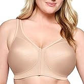 Glamorise Full Figure Plus Size MagicLift Front-Closure Posture Back Bra Wirefree #1265