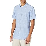 Amazon.com: Amazon Essentials Men's Regular-Fit Short-Sleeve Linen ...
