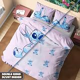 Disney Stitch Duvet Cover Set Kids Teens Single Double Pink Stitch view 4