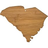 Totally Bamboo South Carolina State Shaped Bamboo Serving and Cutting Board