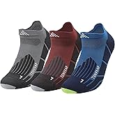 TENYSAF Compression Running Socks for Runners: Low Cut Ankle Socks Anti-Blister Athletic Socks for Hiking Golf Work