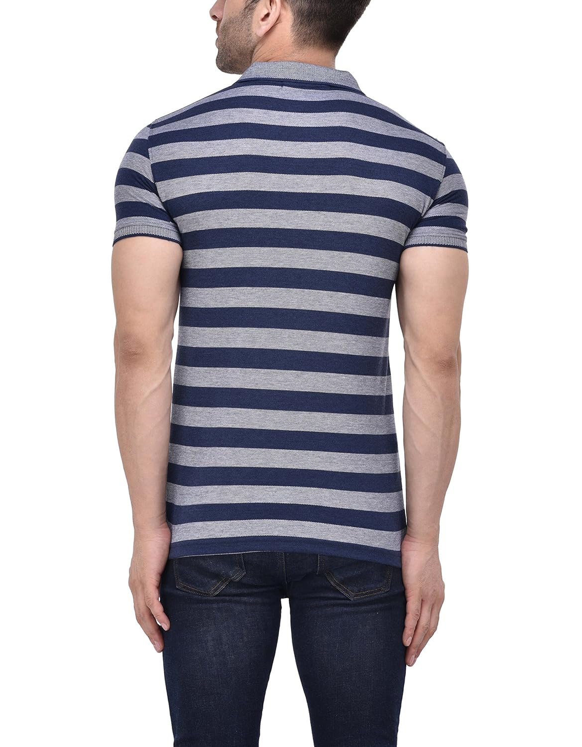 tinted men's matty polo neck t-shirt (tj548)