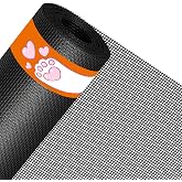 MAGZO Pet Proof Window&amp;Door Screen Replacement Mesh, 48" W x 99" L, Black | Best Vinyl Coated Polyester Dog Cat Resistant Heavy Duty, Net Netting Curtain Wire Roll Repair Kit for Patio/Porch/Sliding