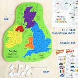 Imagimake Mapology United Kingdom Jigsaw Puzzle for Kids Flags Capitals view 3