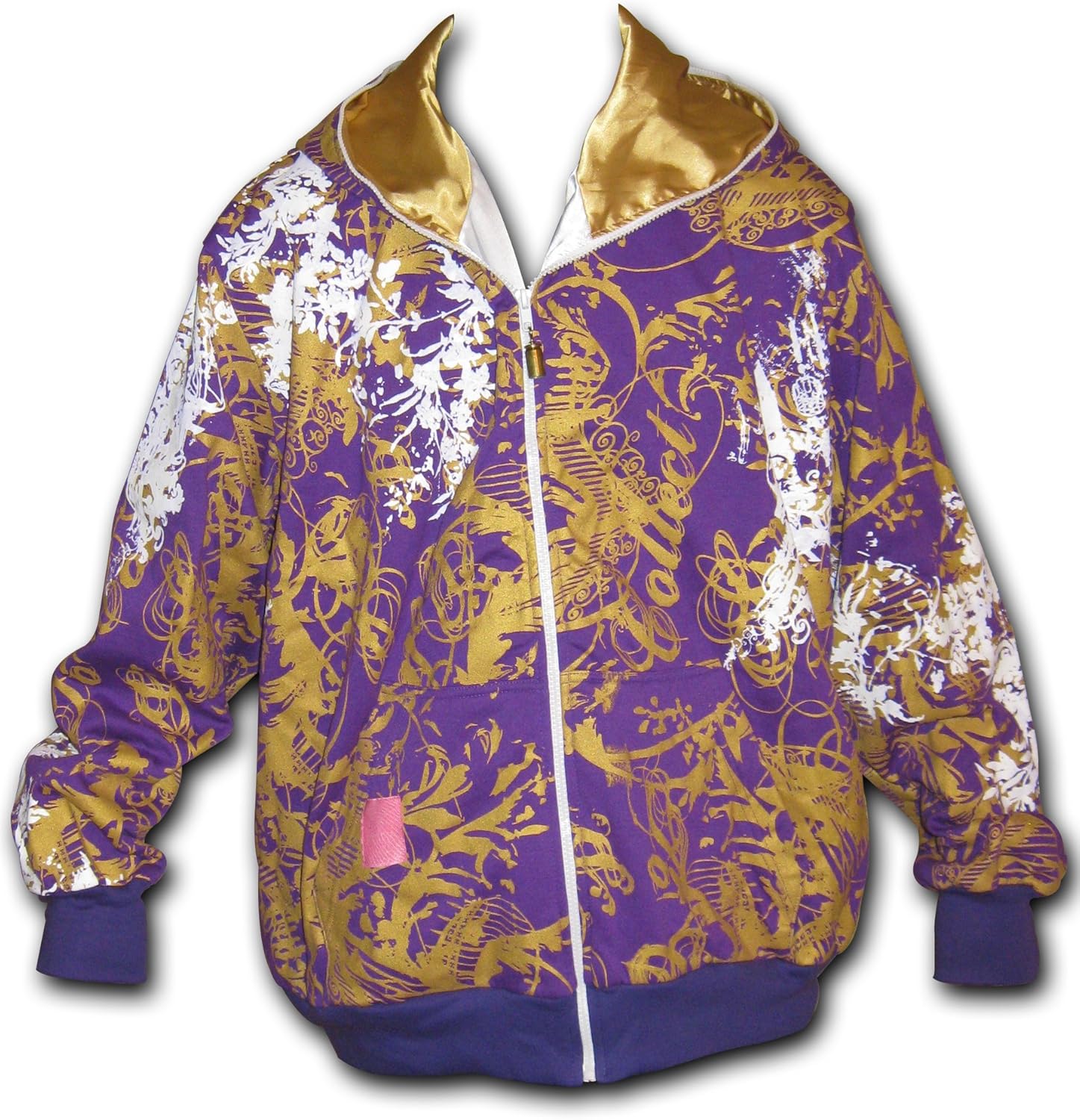 purple and gold hoodie