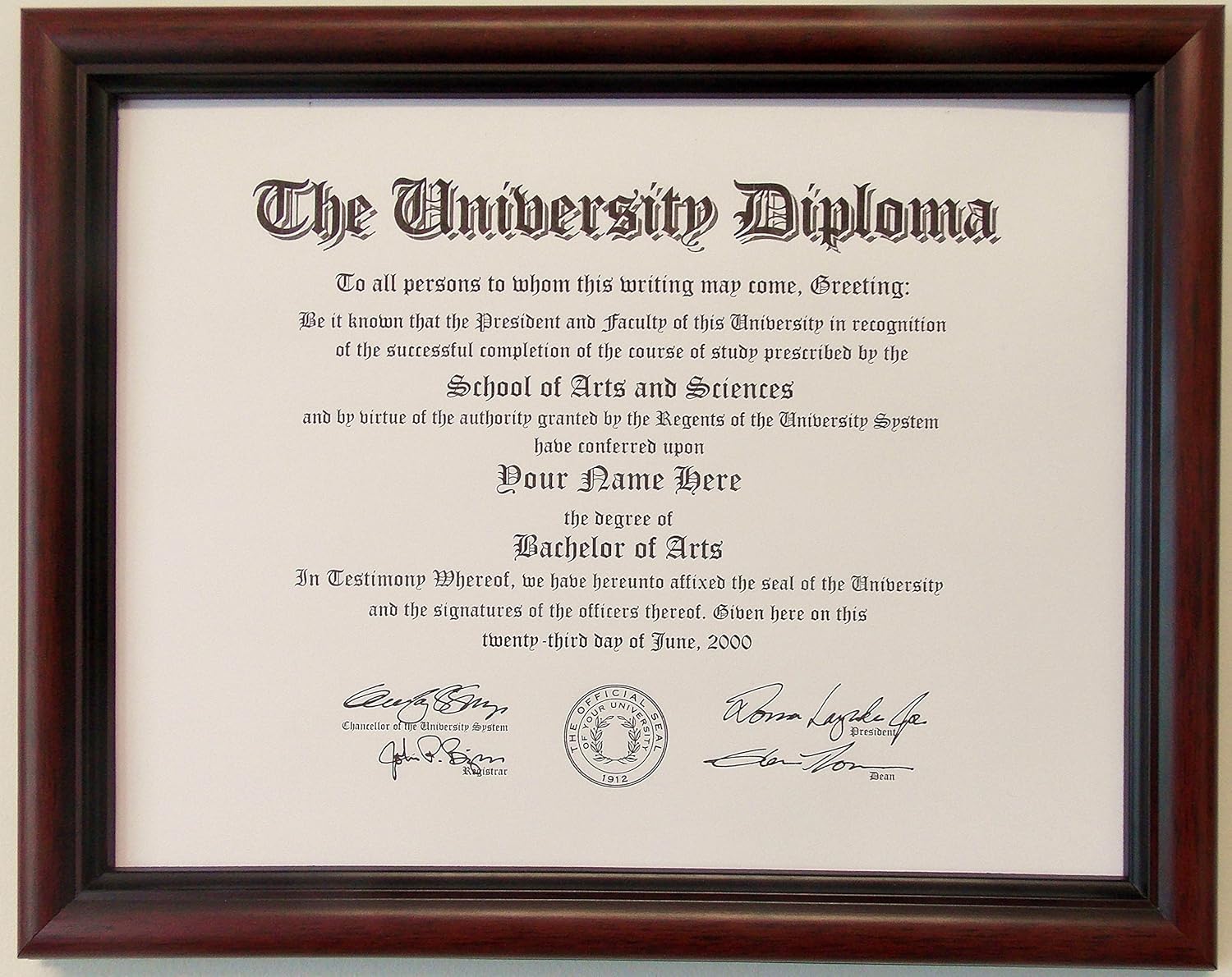 Amazon Com Graduation Diploma College Or University 8 1 2