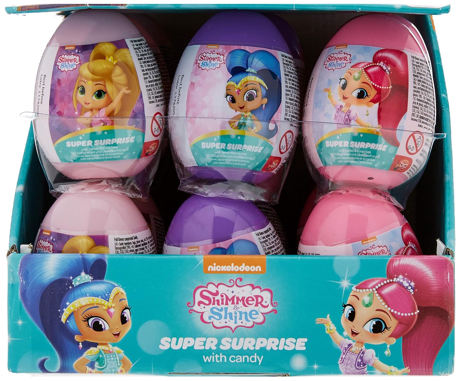 BIP Shimmer and Shine Super Surprise Eggs, 18Piece Amazon.co.uk Grocery