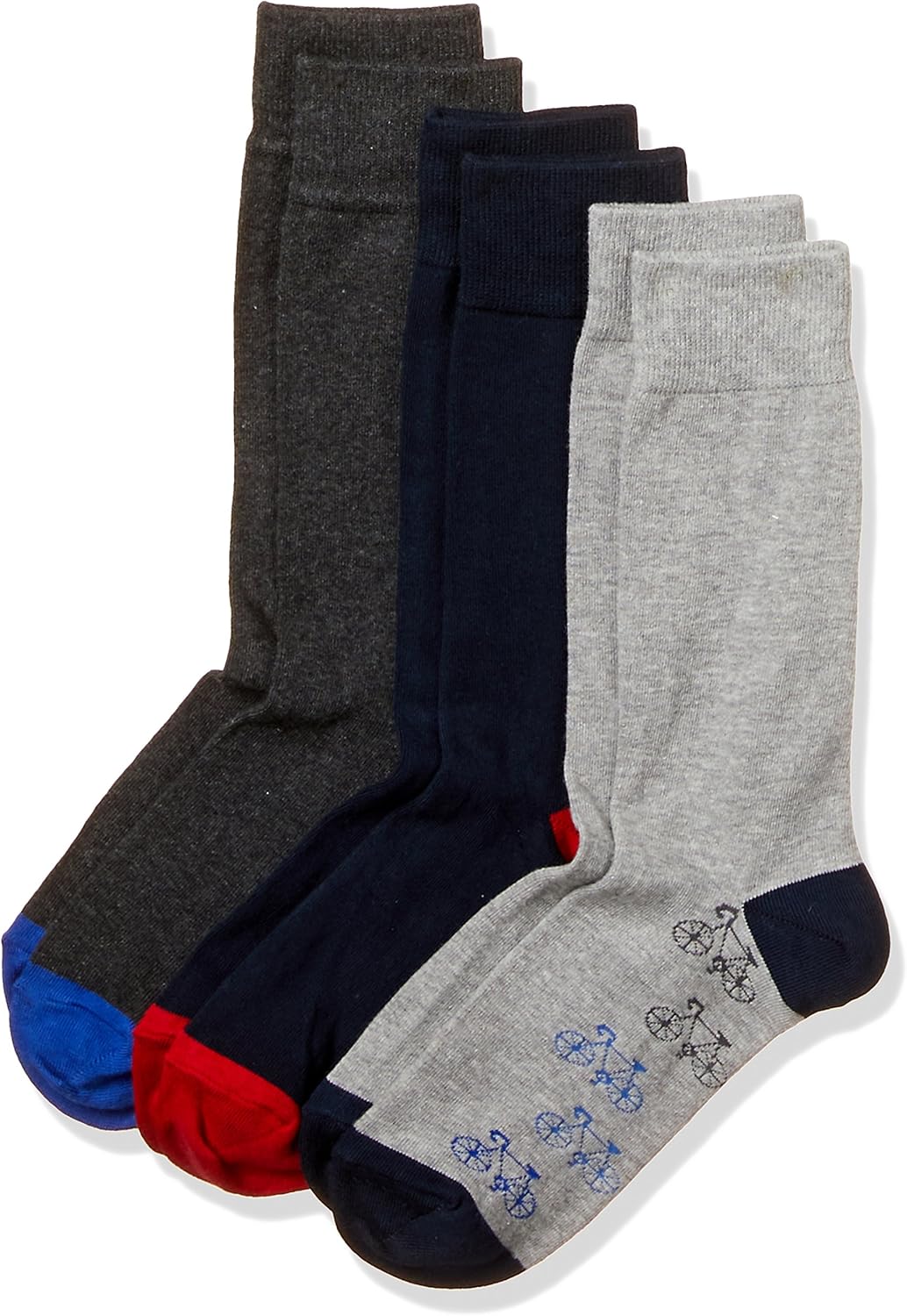 Marks & Spencer Men's Cotton Calf Socks (Pack of 3) (2253K_Multi_67.5