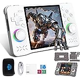XF40H Handheld Game Console, Retro Gaming Console with 4.0 Inch 4K HD IPS Screen, Support WiFi Online sparing，Preloaded 20,000+ Classic Games- Includes Exclusive Cool Stickers