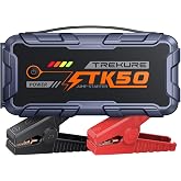 TREKURE Car Battery Jump Starter 8000A 26800mAh, Portable Car Jump Starter for All Gas and 12L Diesel Engines, Power Bank &amp; Battery Jumper, Portable Jump Box Car Battery with Fast Charge, LED Light