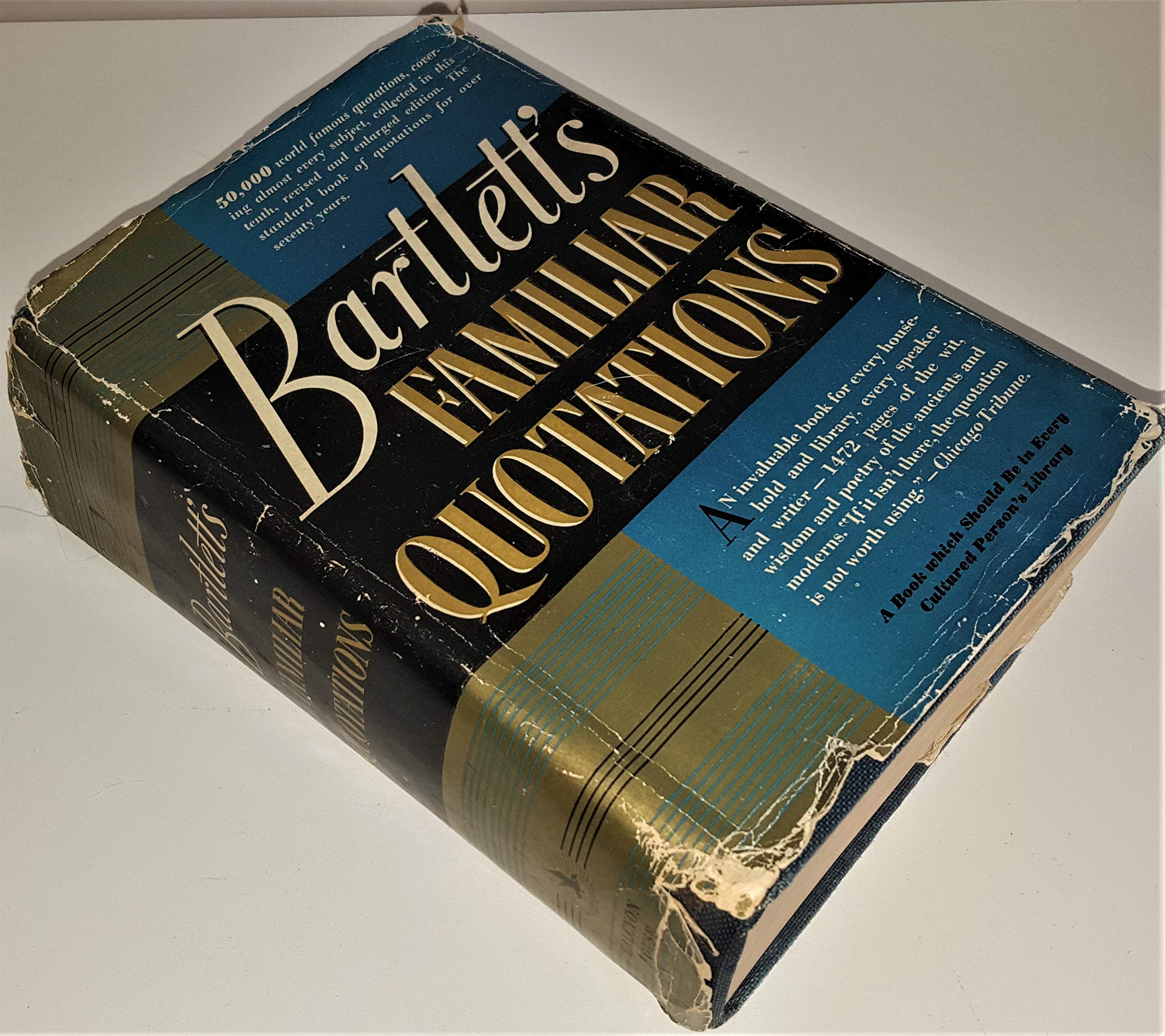 Bartlett S Book Of Quotations Bartlett's Familiar Quotations 10Th Edition: Bartlett, John: Books
