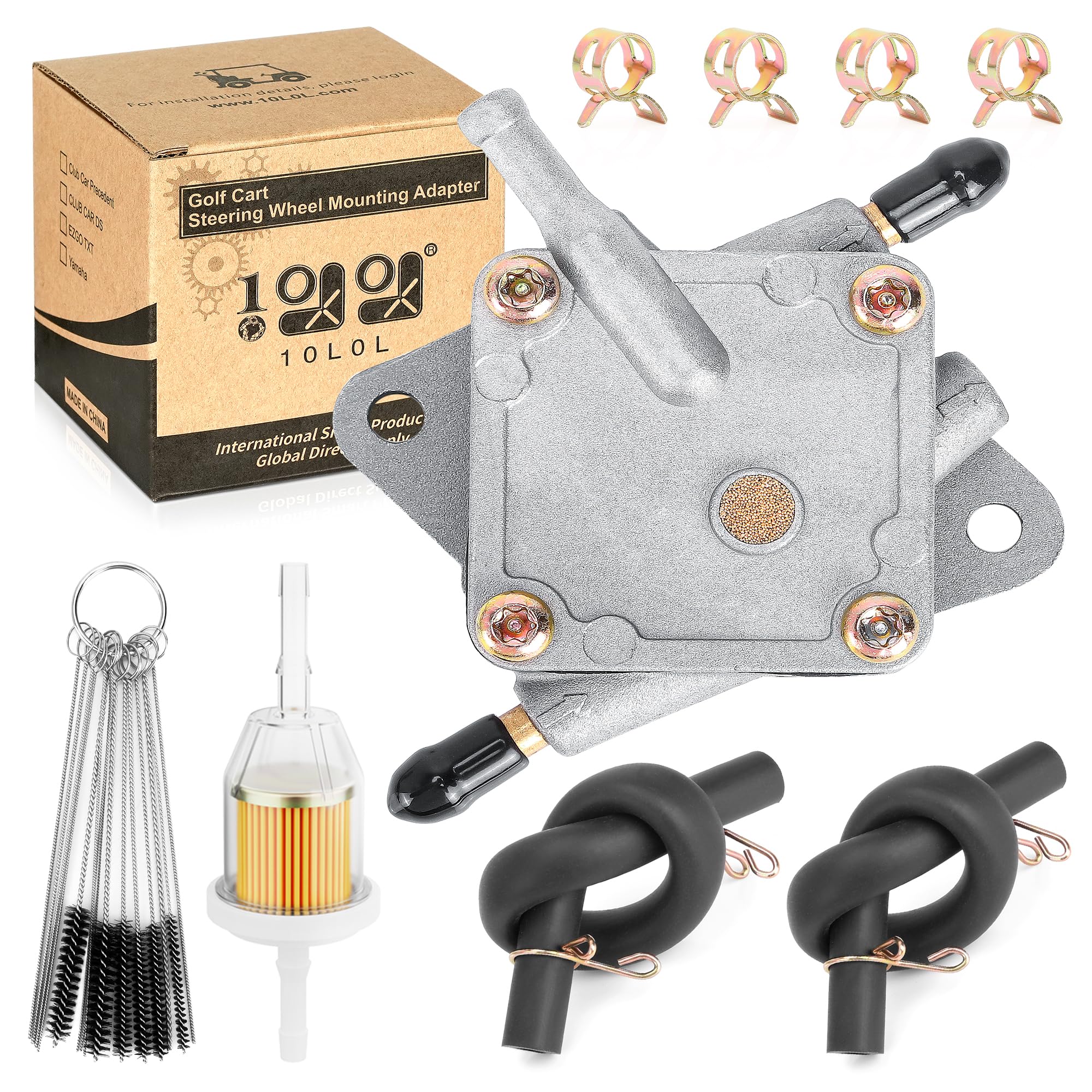 Photo 1 of 10L0L Golf Cart Fuel Pump for EZGO TXT & Medalist 1994-2003 4-Cycle Gas Golf Carts with 295cc 350cc Robin Engine, Replace OEM# 72021-G01 S5148
