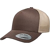 Yupoong Mens Yp Classics 5-Panel Retro Trucker Cap-2-tone
