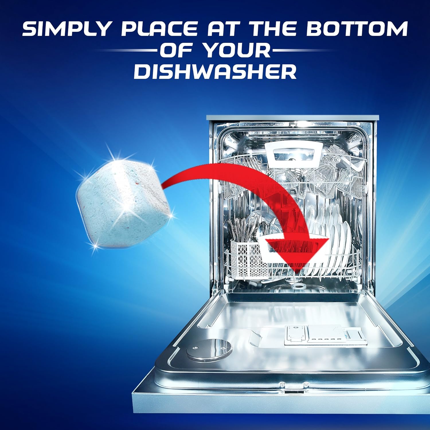 Finish in-Wash Dishwasher Cleaner: Clean Hidden Grease and Grime, 12 ct: Health & Personal Care