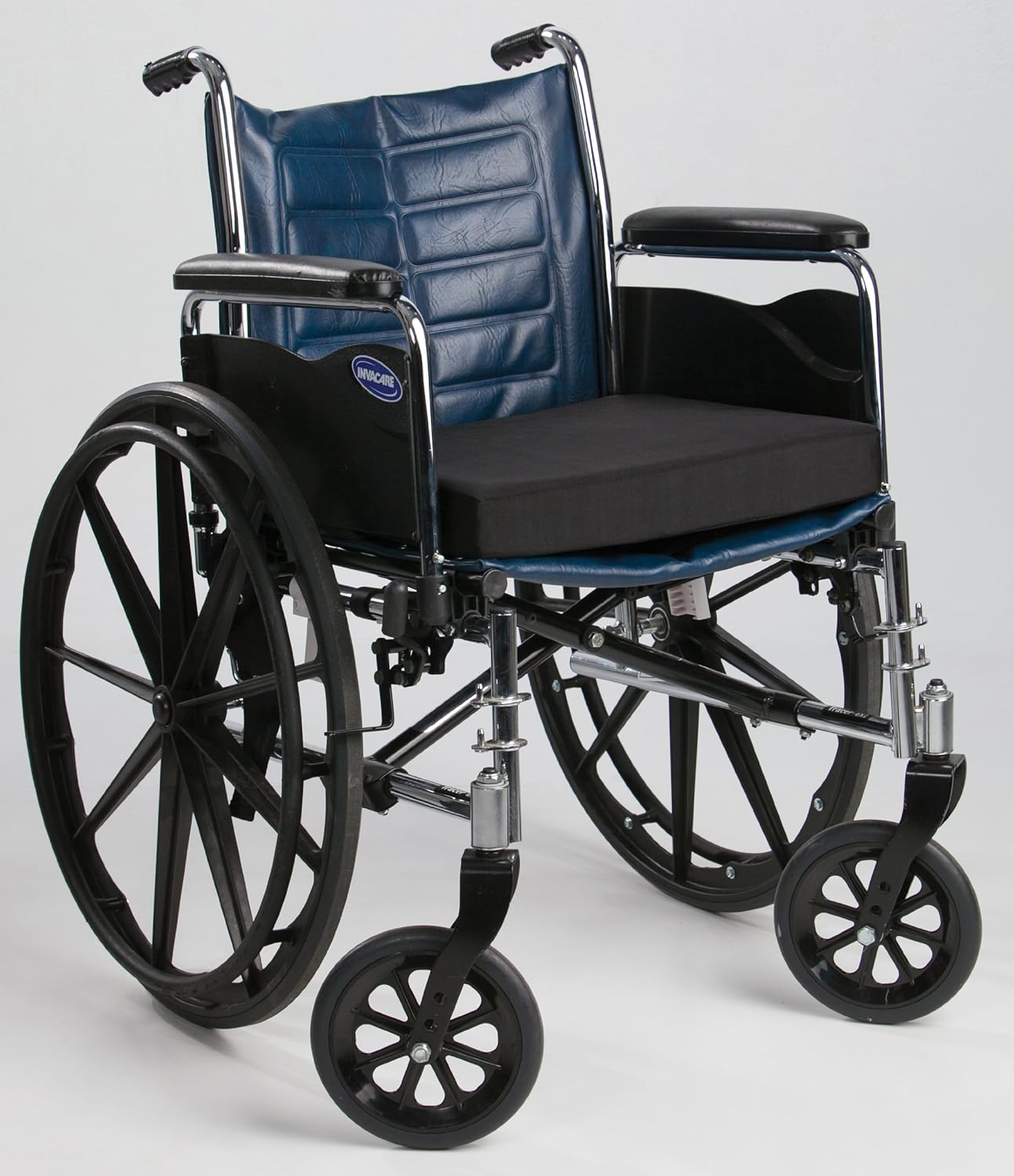 Secure SGSC-1 Gel Wheelchair Cushion with Safety Strap - Gel and Foam Orthopedic Seat Pad for Back Support + Coccyx Tailbone Comfort + Pressure Sore Decubitus Ulcer and Sciatica Pain Relief - 18x16x3: Home & Kitchen