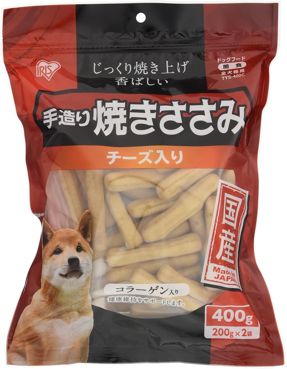 Amazon アイリスオーヤマ 手造り焼きささみ チーズ入り 400g 3個セット Tys 400c アイリスオーヤマ Iris Ohyama ジャーキー 通販