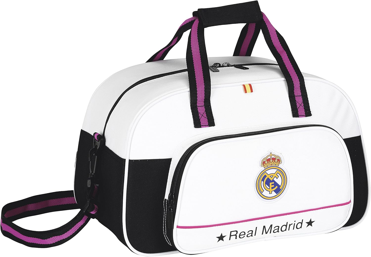 Safta - Bolsa de Deporte Adaptable Real Madrid, 40 x 24 x 23 cm ...