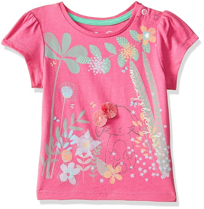 Baby Girls Animal Print Regular Fit T-Shirt
