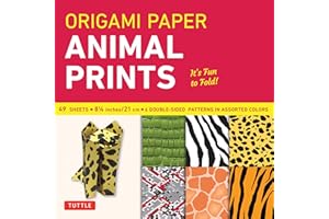 Origami Paper - Animal Prints - 8 1/4 - 49 Sheets: Tuttle Origami Paper: Large Origami Sheets Printed with 6 Different Patter